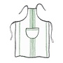 Lou neck apron  with classic central stripe, half-round pocket and (96×102 cm)