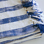 Plaid Jax in soft slub cotton – striped in seven natural shades, matching the Jax cushions