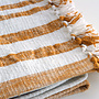 Plaid Jax in soft slub cotton – striped in seven natural shades, matching the Jax cushions