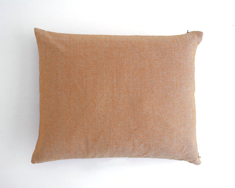 Finn solid chambray cotton cushion – melange fabric in 7 natural colours, designed to match the striped Jax collection