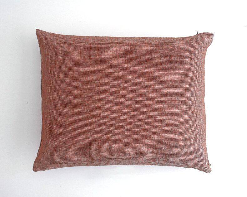 Finn solid chambray cotton cushion – melange fabric in 7 natural colours, designed to match the striped Jax collection