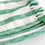 Plaid Jax in soft slub cotton – striped in seven natural shades, matching the Jax cushions