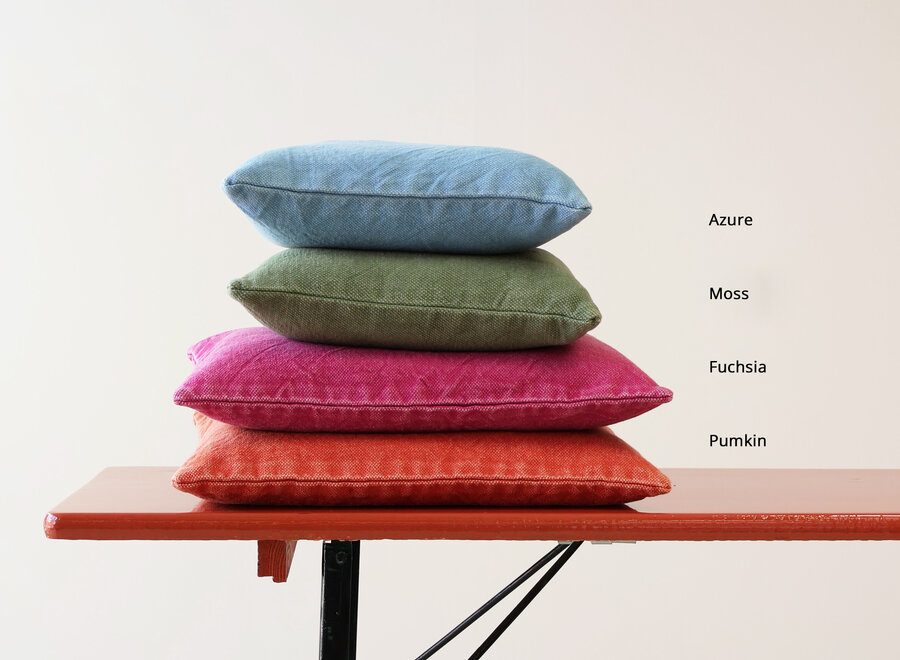 Lucca Stonewashed Kussen - felle kleuren