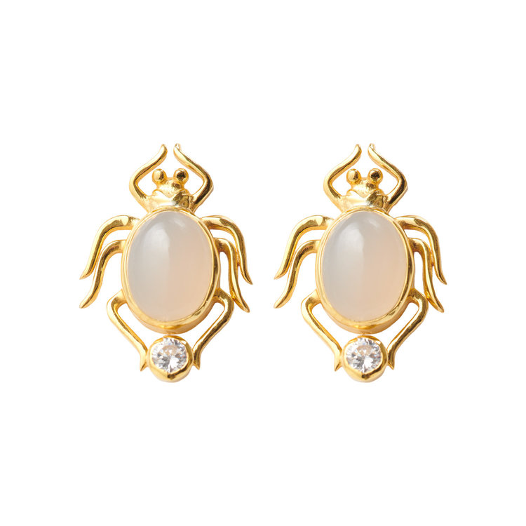 NOX Amsterdam NOX lucky bug grey chalcedony