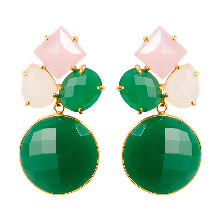 NOX Amsterdam NOX just impressive round soft pink, white & green