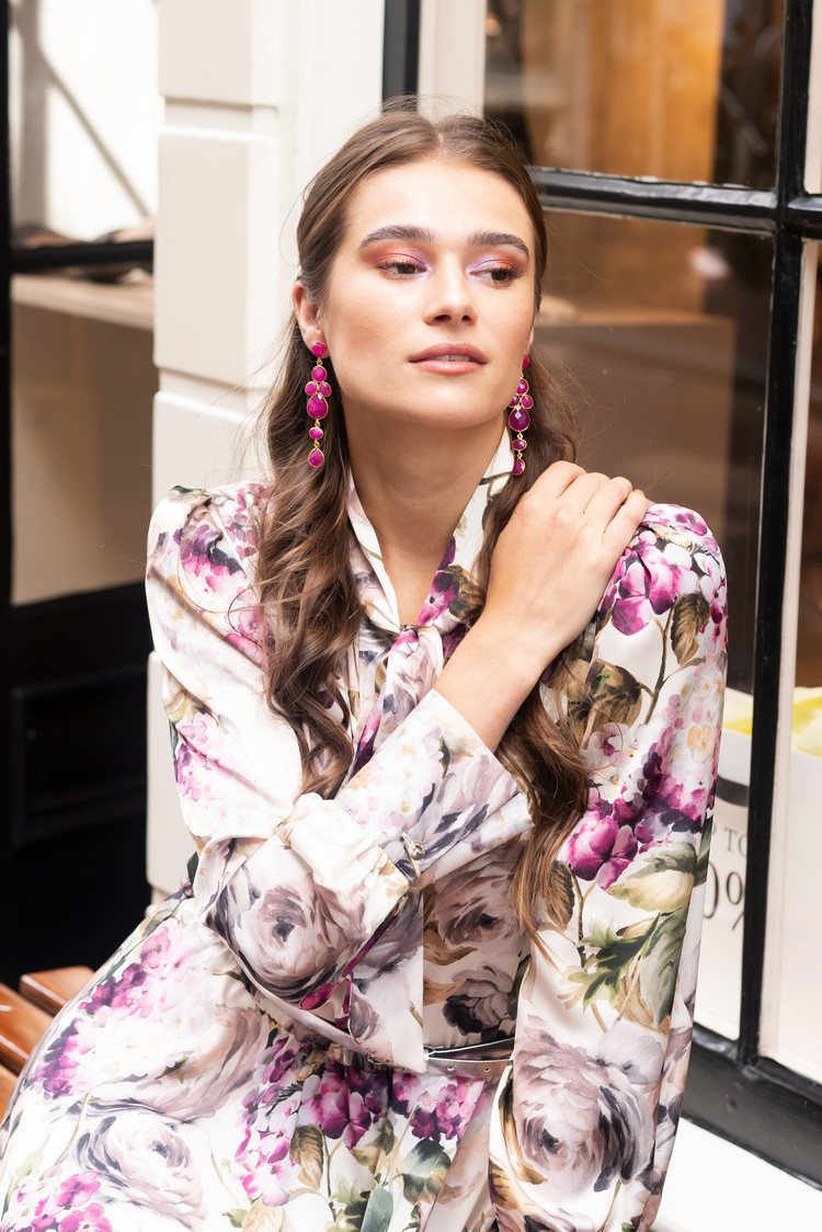 NOX Amsterdam NOX victorian zacht roze oorbellen