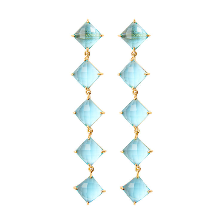 NOX Amsterdam NOX diamondfall 5 stones soft blue