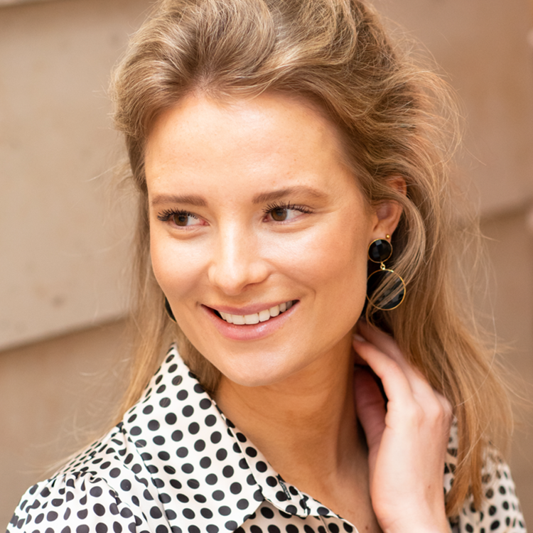 NOX Amsterdam NOX double round zwarte roorbellen