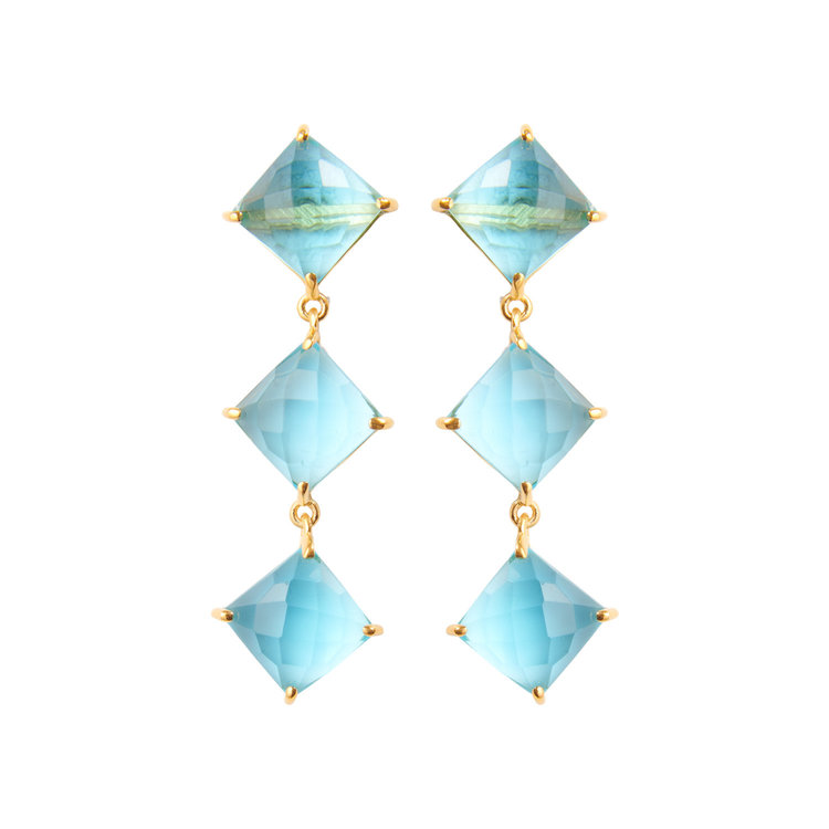 NOX Amsterdam Diamondfall 3 stones soft blue