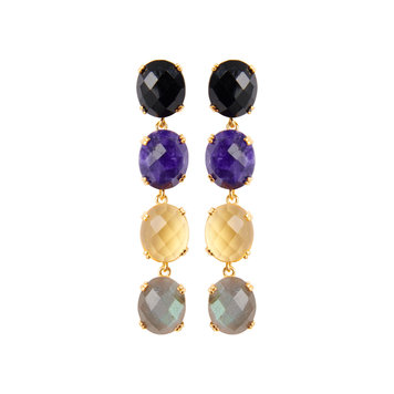 NOX Amsterdam Multicolor twilight oorbellen