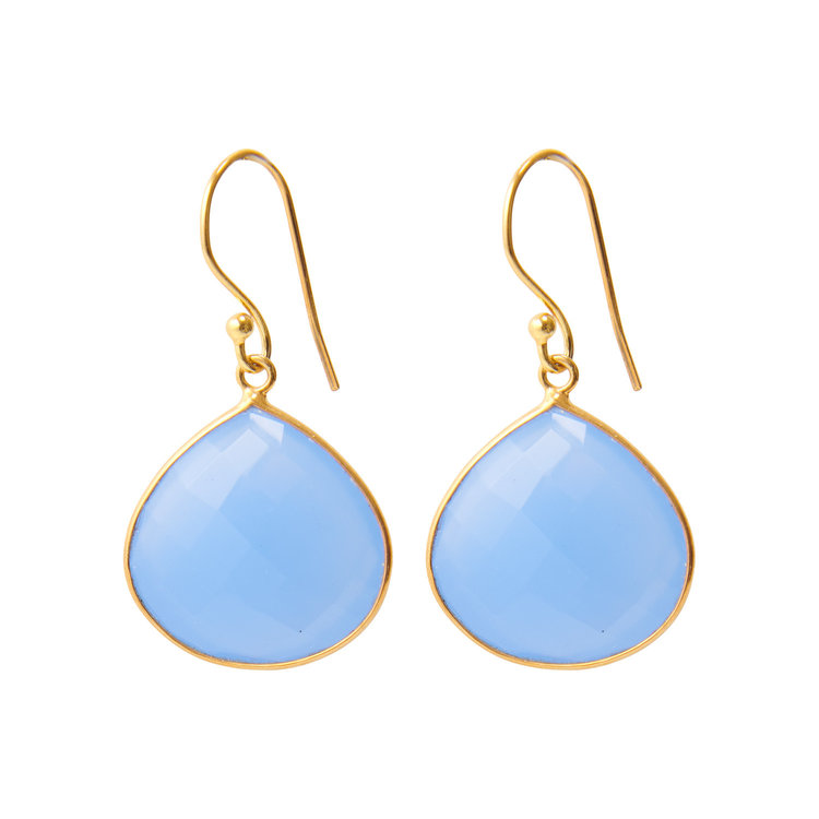 NOX Amsterdam NOX drop lavendel oorbellen