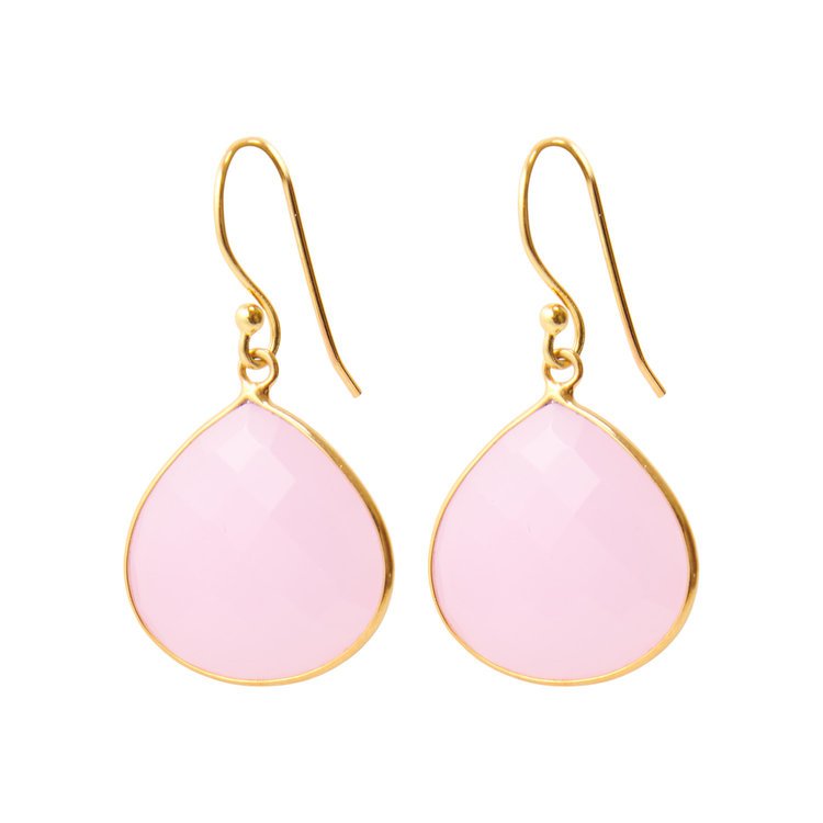 NOX Amsterdam NOX drop roze oorbellen