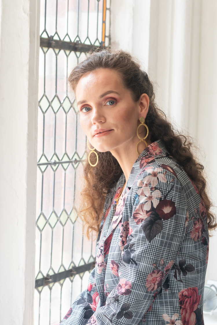 NOX Amsterdam NOX double oval gehamerde oorbellen