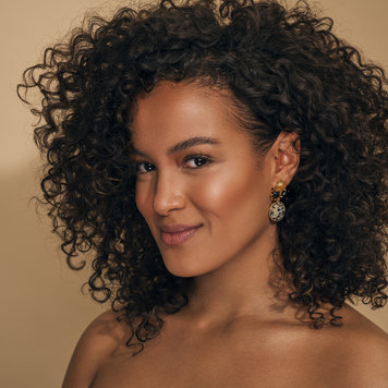 NOX Amsterdam Just impressive round yellow, black & dalmatian jasper