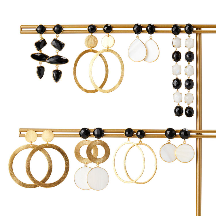 NOX Amsterdam NOX multicolor long black & moonstone