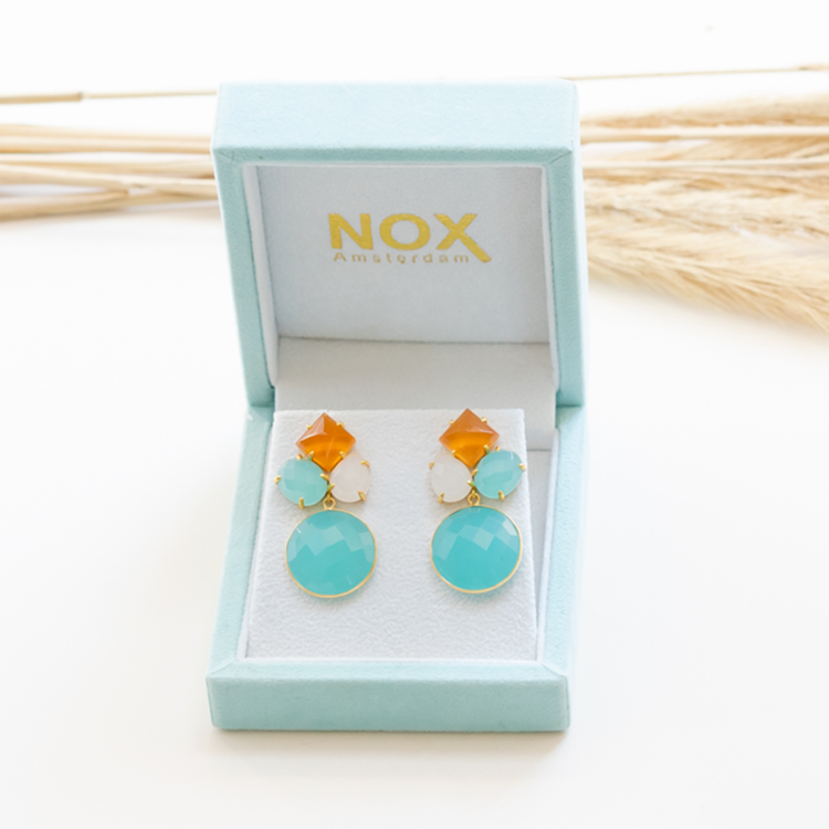 NOX Amsterdam NOX just impressive round orange, white & ocean green