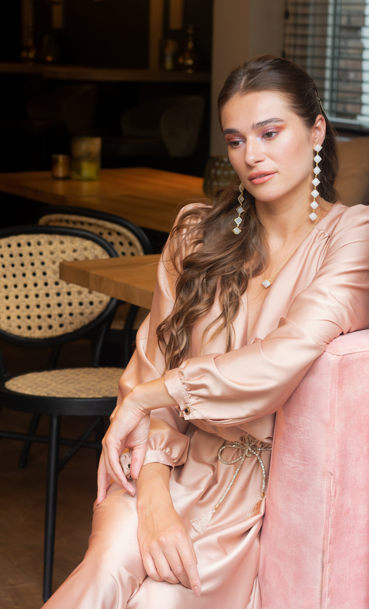 NOX Amsterdam NOX diamondfall 7 stones white chalcedony