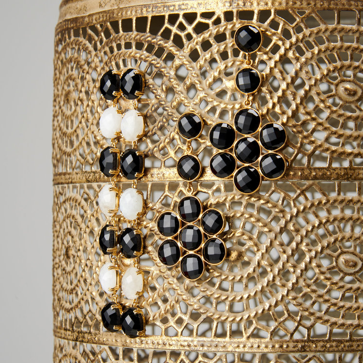 NOX Amsterdam NOX multicolor long black & moonstone