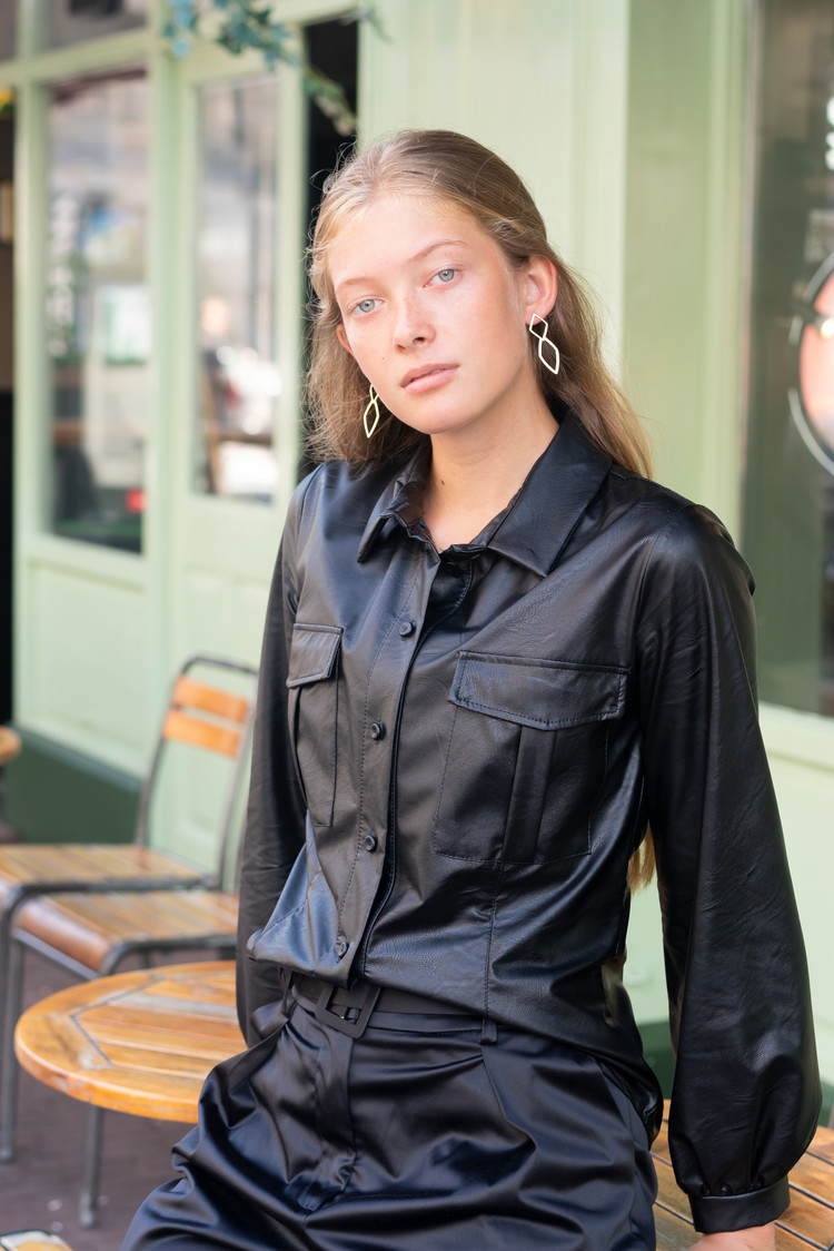 NOX double diamant oorbellen