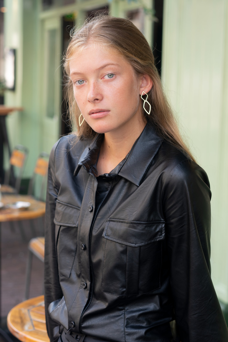 NOX double diamant oorbellen