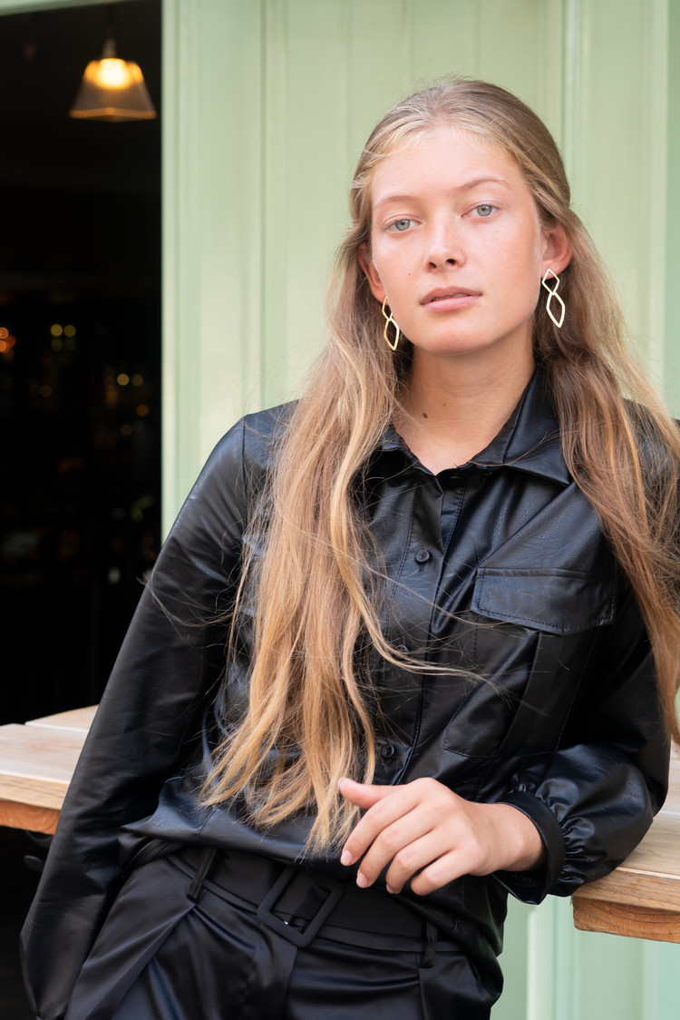 NOX double diamant oorbellen