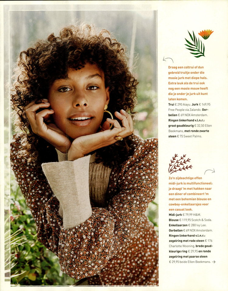 NOX Amsterdam NOX big oval mat gouden oorbellen