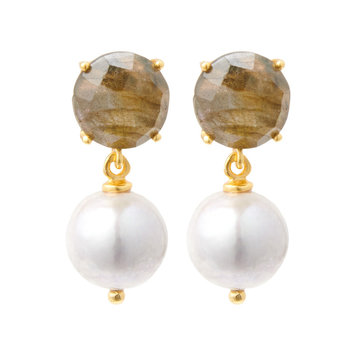 NOX Amsterdam Pure & Lovely freshwater pearl earrings - full round AA real pearl