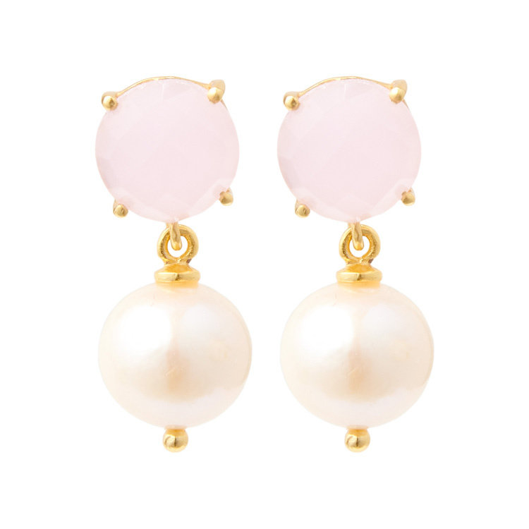 NOX Amsterdam Pure & Lovely freshwater pearl earrings - full round AA real pearl
