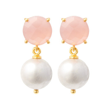 NOX Amsterdam Pure & Lovely freshwater pearl earrings - full round AA real pearl
