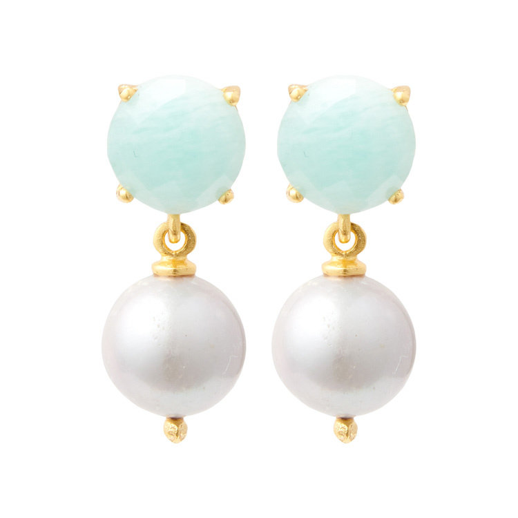 NOX Amsterdam Pure & Lovely freshwater pearl earrings - full round AA real pearl