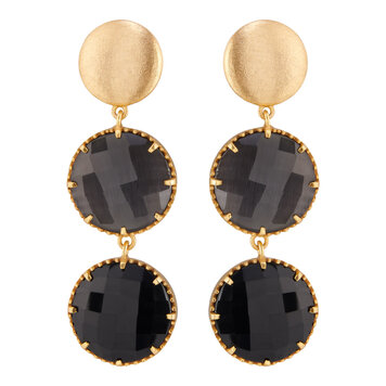 Monalisa double round donkergrijs & zwart