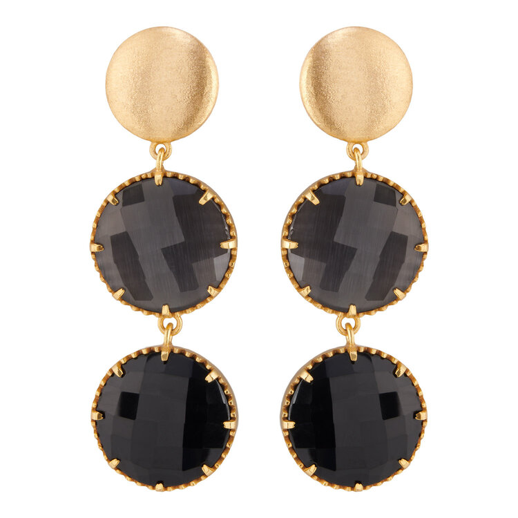 NOX Monalisa double round dark grey & black