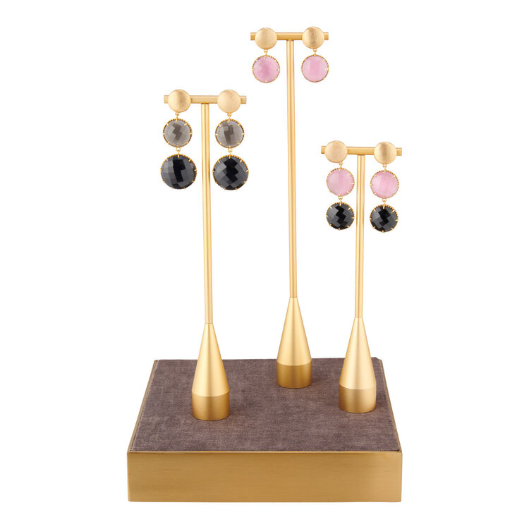 NOX Monalisa double round donkergrijs & zwart