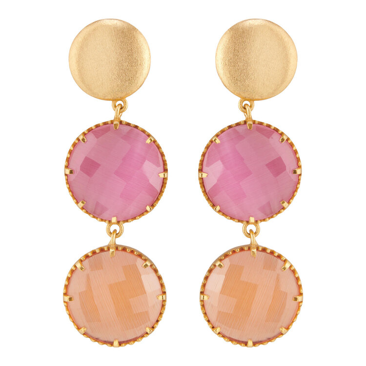 NOX Monalisa double round pink & orange