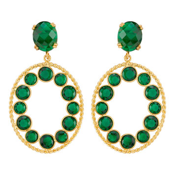Exclusive oval groen