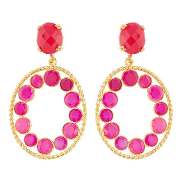 Exclusive oval fuchsia