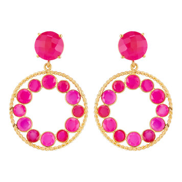 Exclusive round fuchsia