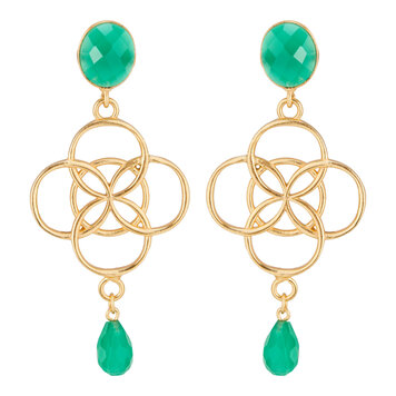 Essence of life double stone green onyx