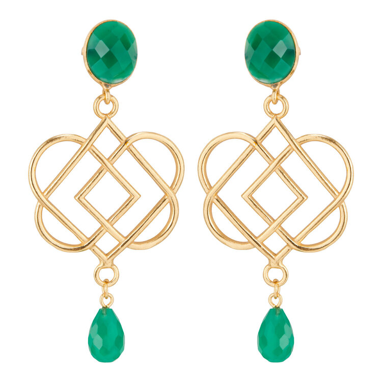 NOX Essence of love double stone groen onyx