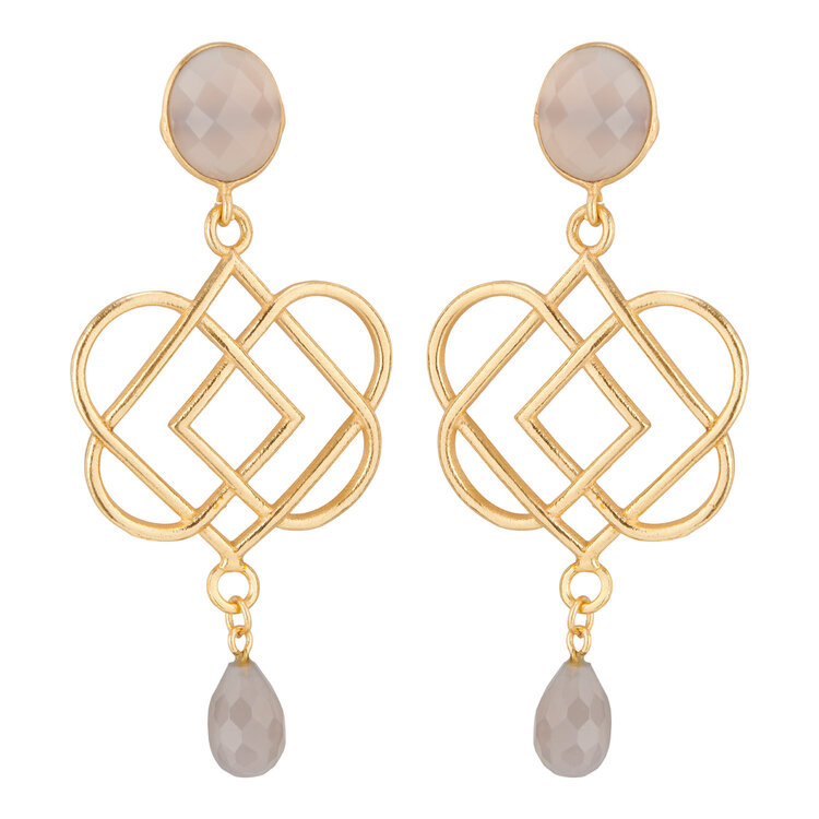 NOX Essence of love double stone grijs chalcedoon