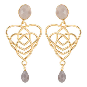 Essence of motherhood double stone grey chalcedony