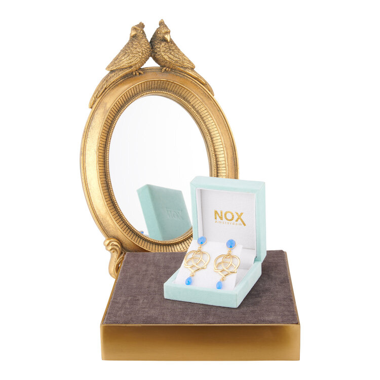 NOX Essence of unity double stone blauw chalcedoon