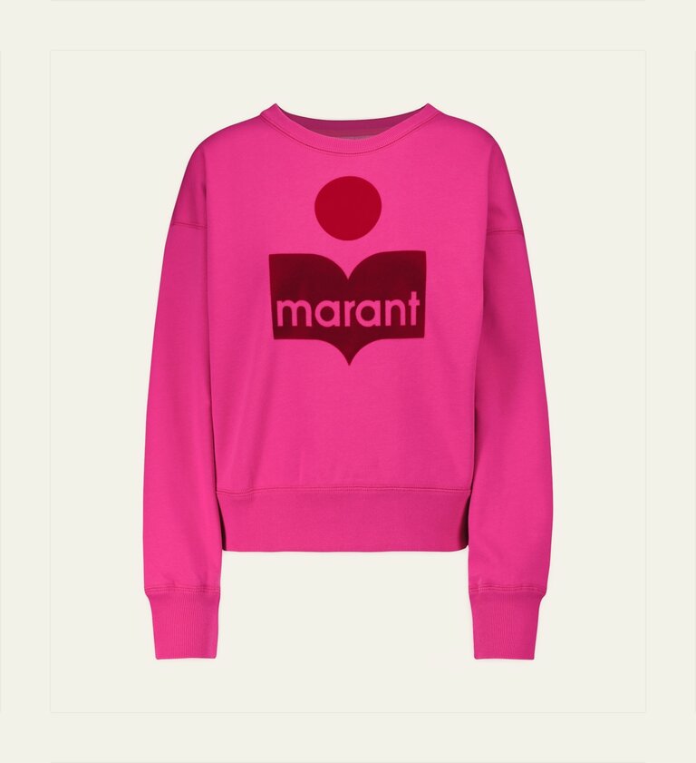 Marant Étoile Sweater Mobyli neon pink.
