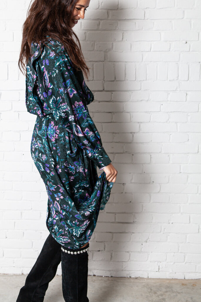 Marant Étoile Dress  Okleya dark green.