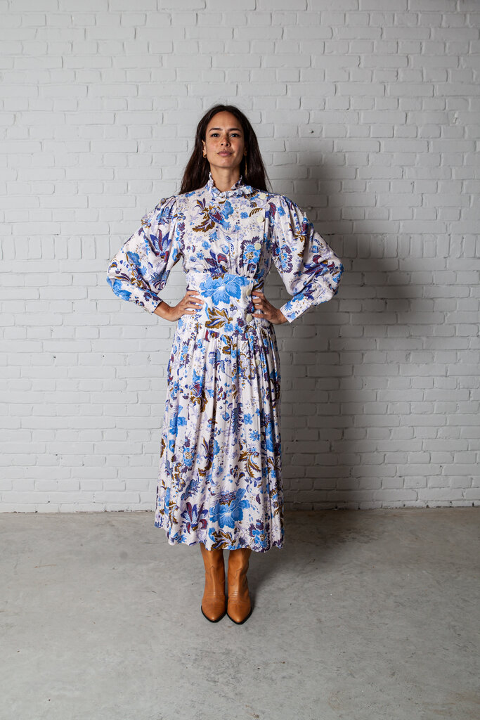 Marant Étoile Dress Bazin ecru.