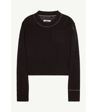 MM6 Pullover Patch knit black