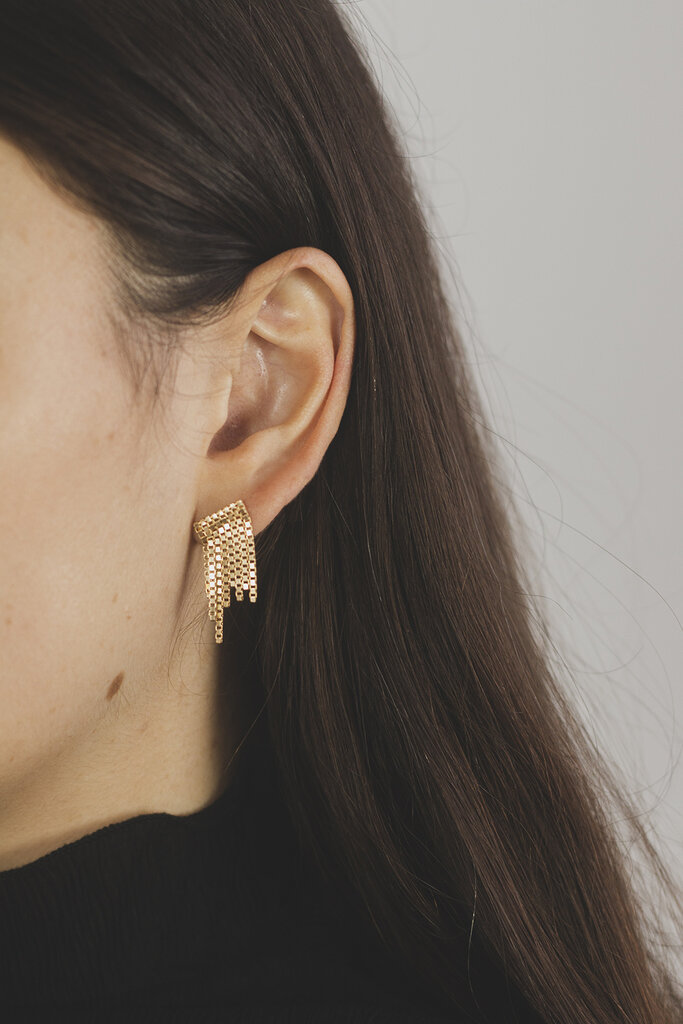 Earring Disco Big goldplated