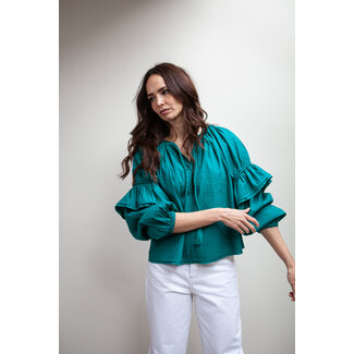 Ulla Johnson Blouse Concetta verdigris