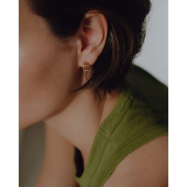 Martine Viergever Earring Cleo goldplated