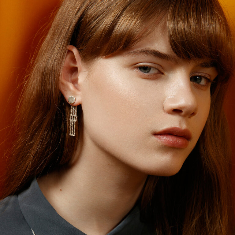 Martine Viergever Earring Lucretia silver